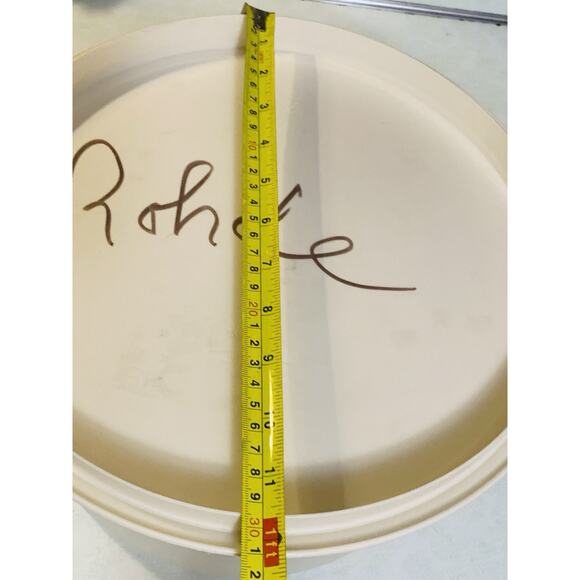 Rubbermaid Vintage Round Large Servin' Saver CAKE Keeper Container & Beige Base - Picture 6 of 7